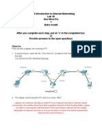 IFT 166 Introduction To Internet Networking Lab 30 One More Fix + Extra Credit