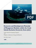 Economic and Development Potential of Manganese Nodules Within The Cook Islands Exclusive Economic Zone (EEZ)