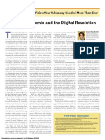 COVID-19 Pandemic and The Digital Revolution: Governmental Affairs: Your Advocacy Needed More Than Ever