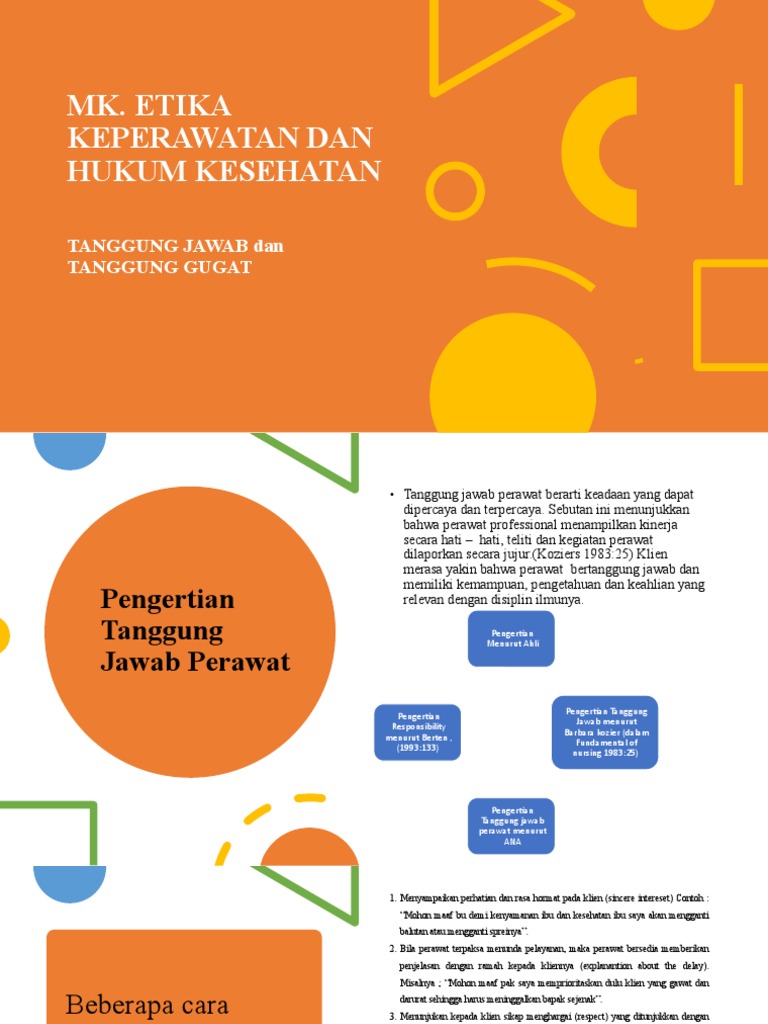 Tanggung Jawab Dan Tanggung Gugat Perawat Pdf