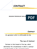 Law of Contract: Building Technology and Management
