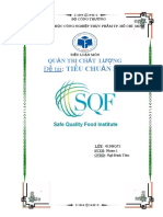 Tiểu luận quản trị chất lượng - Tiêu chuẩn SQF - 898108