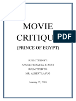 Movie Critique Discp