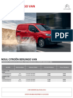 Noul Citroen Berlingo Van Lista de Preturi 03 2020