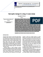 Sarcoptic Mange in A Dog: A Case Study: Original Research Article