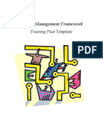 Project Management Framework: Training Plan Template