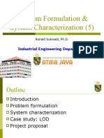 Problem Formulation & System Characterization (5) : Industrial Engineering Department