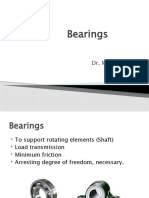 Bearings Types, Design and Selection