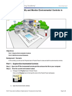 7.1.2.2 Packet Tracer - Modify and Monitor Environmental Controls