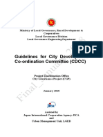 Guidelines For City Development Co-Ordination Committee (CDCC)