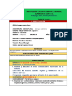 Formato Plan de Clase Castellano 1