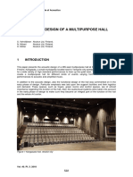 The Acoustic Design of A Multipurpose Hall
