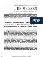 El Sol de Meissen: Congreso Homeopático Internacional