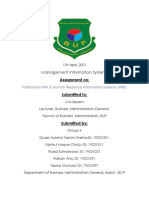 Management Information Systems: Assignment On