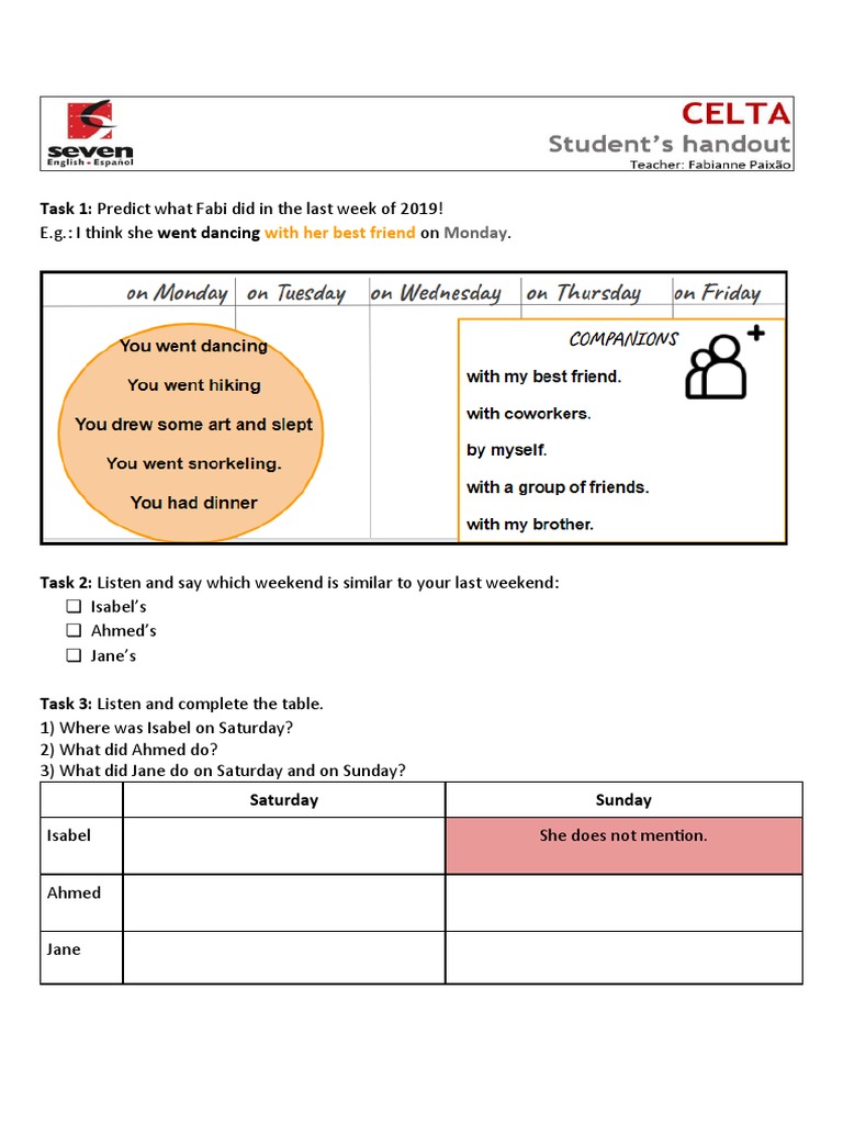 Students' Handout - 3rd Class - Fabi | PDF