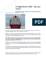 Shipping and Freight Review 2020