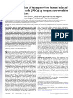 Efficient generation of transgene-free human induced pluripotent stem cells (iPSCs) by temperature sensitive Sendai virus vectors 