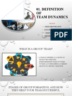Definition OF Team Dynamics: Group