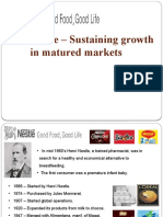 Nestle - Sustaining Growth in Matured Markets