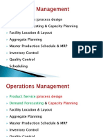 OM - Session 9 - Capacity Planning