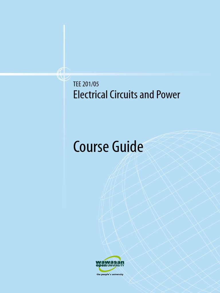 Electrical Circuits Power Course Guide | PDF | Electric Motor ...