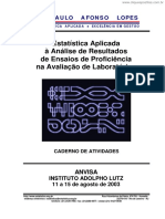 (Cliqueapostilas - Com.br) Estatistica Aplicada A Analise de Resultados de Ensaios de Proficiencia Na Avaliacao de Laboratorios