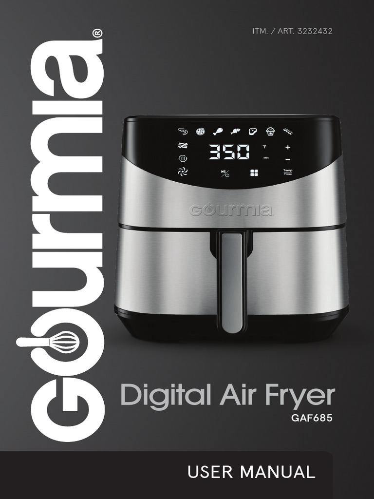 Gourmia Digital Air Fryer GAF685 - User Manual | PDF | French