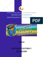 Sociedad, Cultura y Educacion