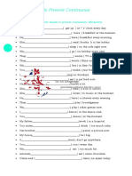 Present Simple and Present Continuous Grammar Drills 124107