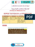 EXPERIENCIA DE APRENDIZAJE DE 3° A y B