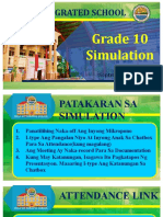 Hulo Integrated School Grade 10 Simulation