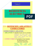 Tema 2 Electrotecnia Aislantes y Conductores