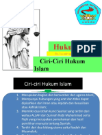 Ciri-Ciri Hukum Islam