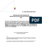 Certificado de La Declaracion Islr 2020 Ateprogeca