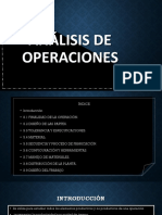 Analisis de Operaciones