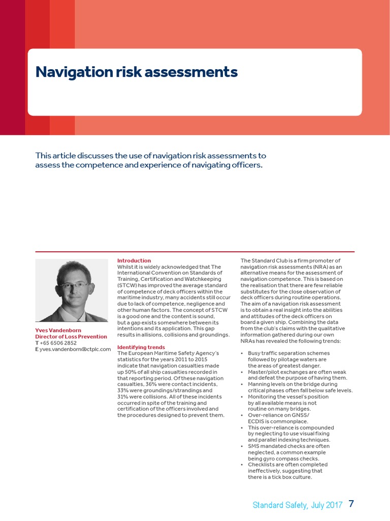 Navigational Risk Assessment Insights | PDF | Navigation | Risk Assessment