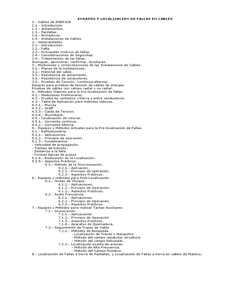 Localizacion De Fallas Pdf Resistencia Eléctrica Y Conductancia