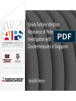 Steam Turbine Vibration Resonance of Pedestal, Vibration Investigation With Countermeasures in Singapore