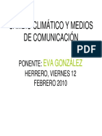 Cambio Climatico y Comunicación