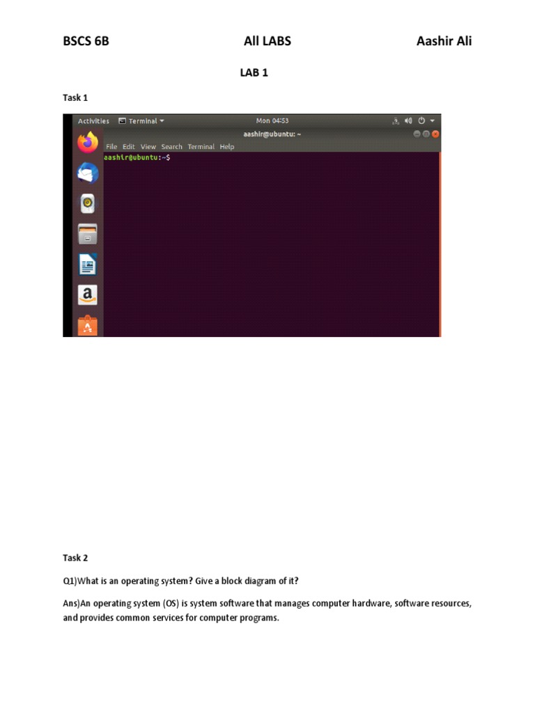 Operating Systems & Linux Commands Guide | PDF | Operating System ...