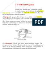 Excretory Organs of Different Organism - Poonam Singh