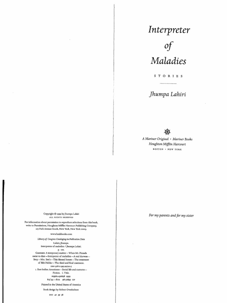 Mrs. Sen by Jhumpa Lahiri | PDF