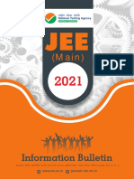 Information Bulletin JEE 2021