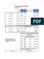 Schedule