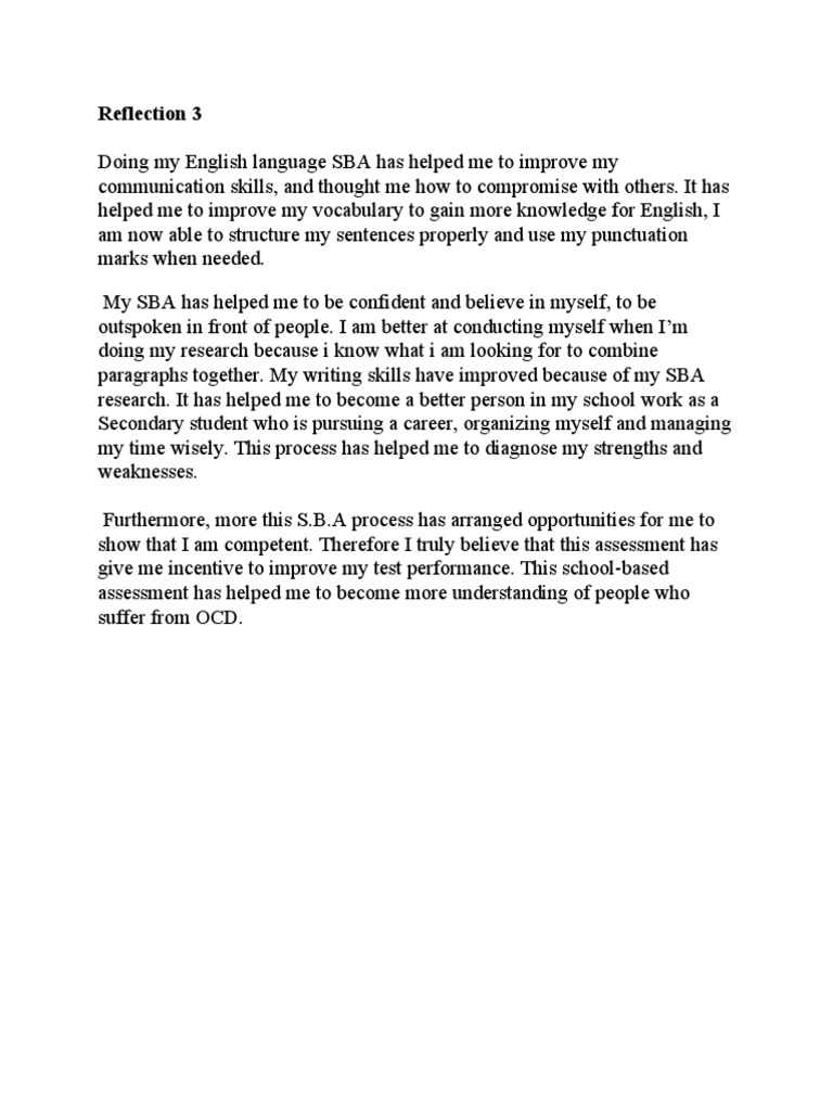 How My Sba Improved My English Skills Pdf