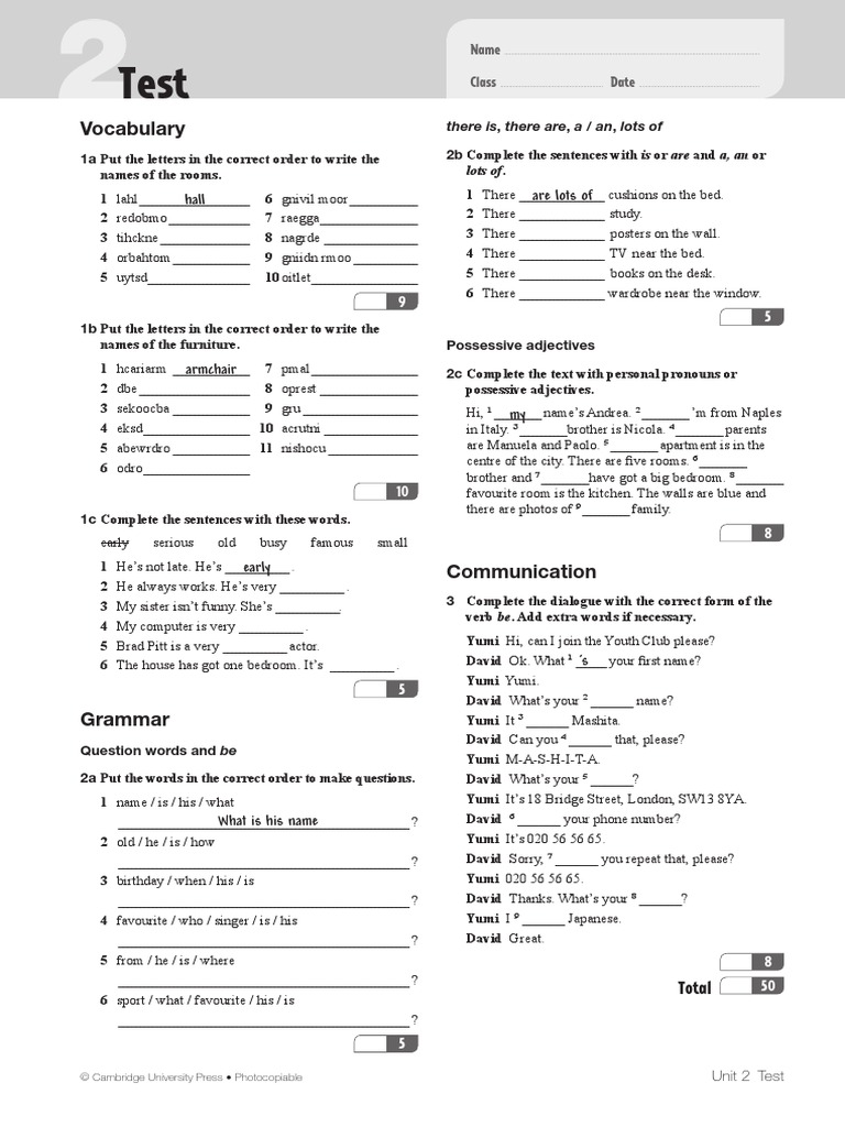 Your Space 1 Unit Test 2 Linguistic Typology Linguistic Morphology