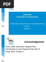 COMP6598 - Week 1 - Introduction To Algorithm and Java Programming