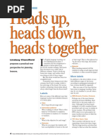 Lesson Planning - Heads Up, Heads Down, Heads Together