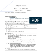 Developmental Lesson Plan: Standard - 4.1.1.E