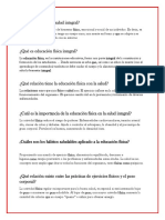 Qué Es La Física y La Salud Integral